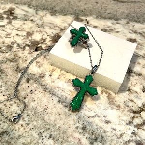 AVENTURINE RING/PENDANT SET